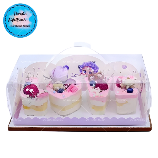 Hộp Nhựa - Ly Chữ LOVE - Kèm Hộp