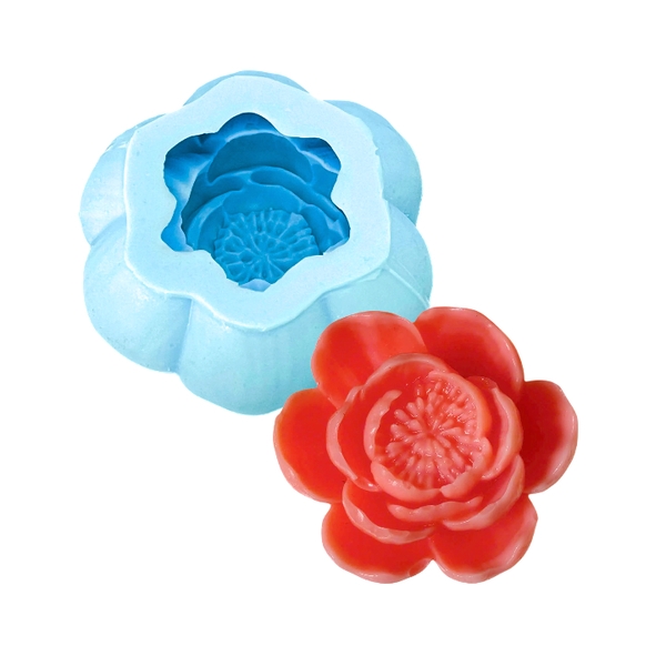 Khuôn Silicon - Hoa Cúc - Cánh Thẳng Nhuỵ 7.4cm