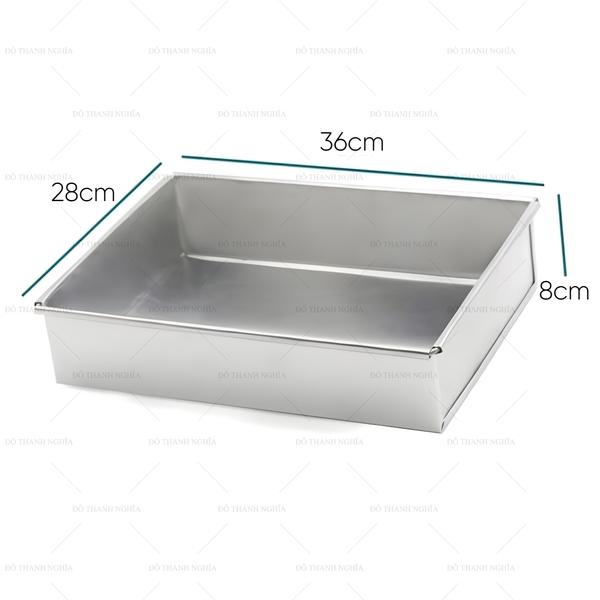 Khuôn Nhôm - Cao 8cm - Chữ Nhật