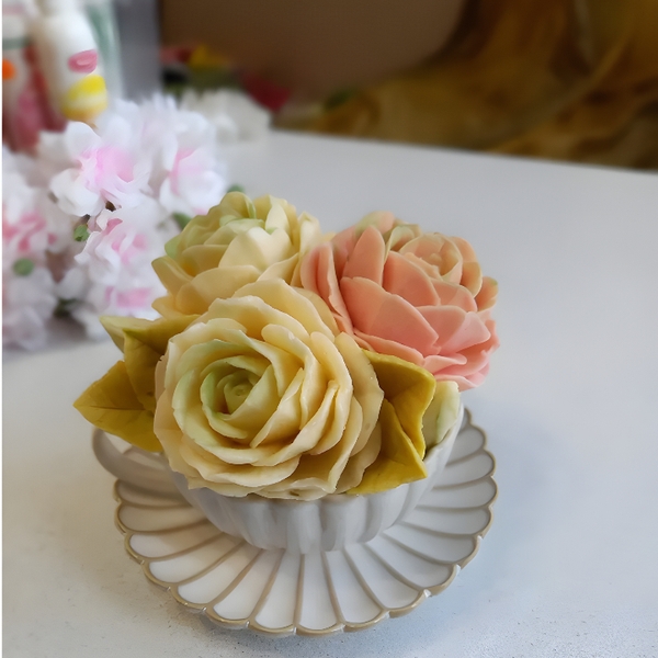 Khuôn Silicon - Hoa Hồng 8.5cm - SHH A09