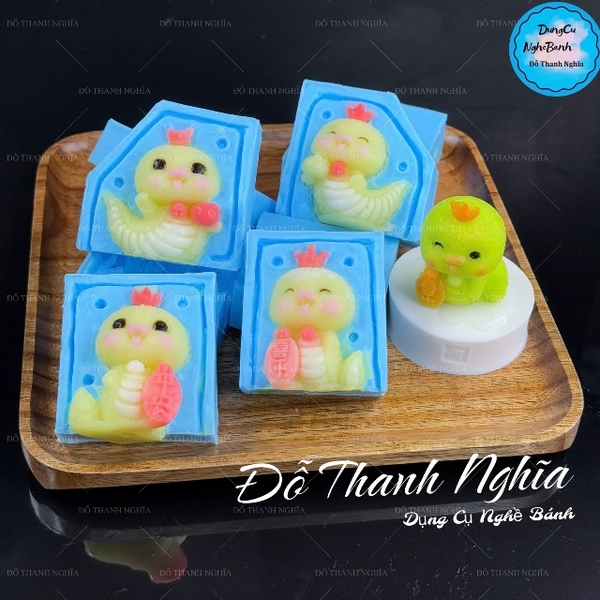 Combo 4 Khuôn Silicon Rắn 2 Mảnh