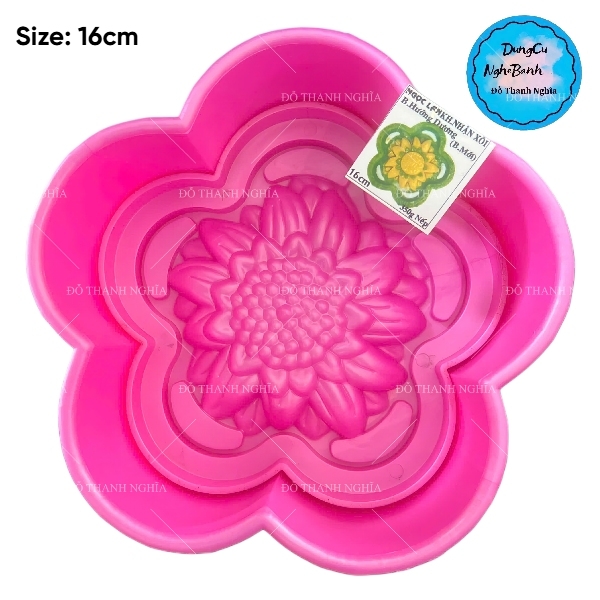 Khuôn Ấn Xôi - Mai 5 Cánh NL - 16cm - Hoa Hướng Dương
