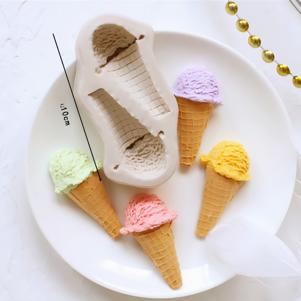 Khuôn Silicon - Cây Kem Ống 2c