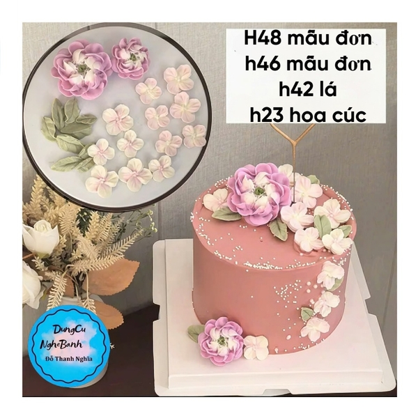 Khuôn Silicon - Hoa Hàn Quốc - H58