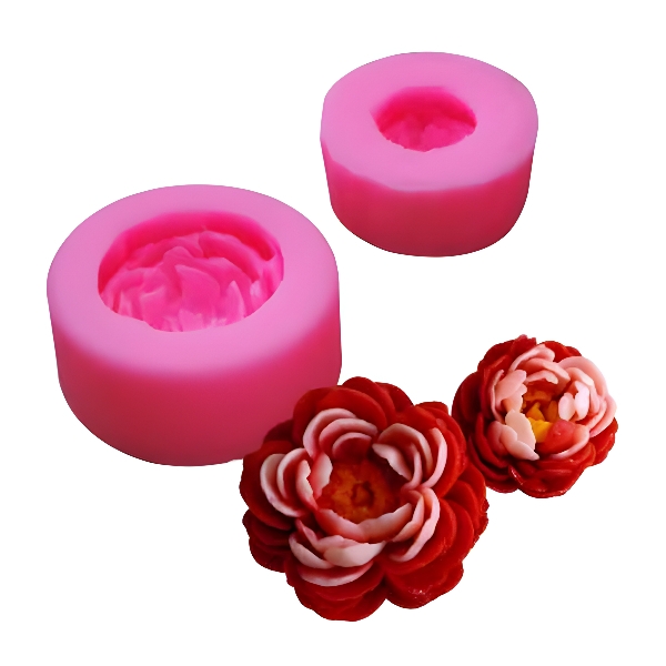 Combo 2 Khuôn Silicon Hoa Mẫu Đơn - Pomson - Hàn Quốc - Smd