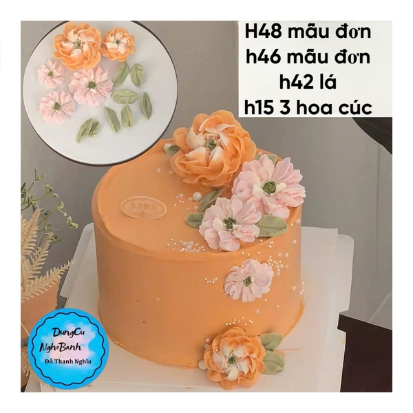 Khuôn Silicon - Hoa Hàn Quốc - H58