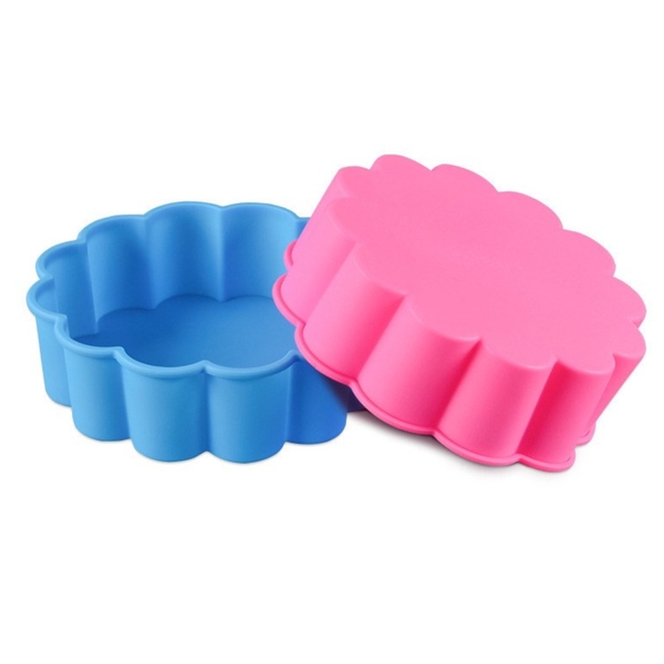 Khuôn Silicon - Đế - Hoa Mai 19cm cao 5.7cm Làm Mâm Cúng