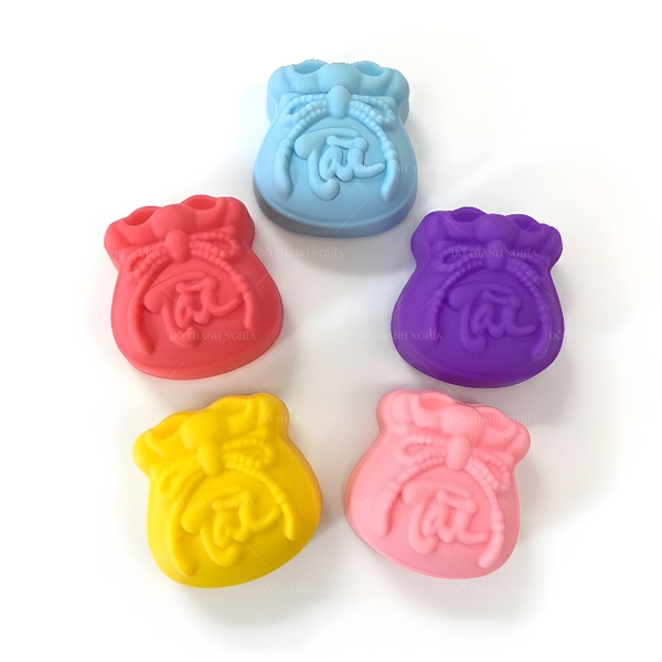 [5 cup] Khuôn Silicon - Cup Set 5cm - M97 Túi Vàng