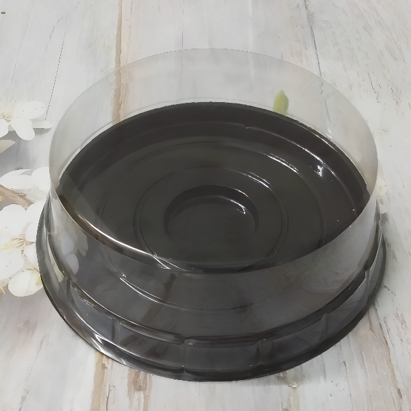 Hộp Nhựa - Tròn H24 - 14cm Cao 5.5cm - Đế Đen