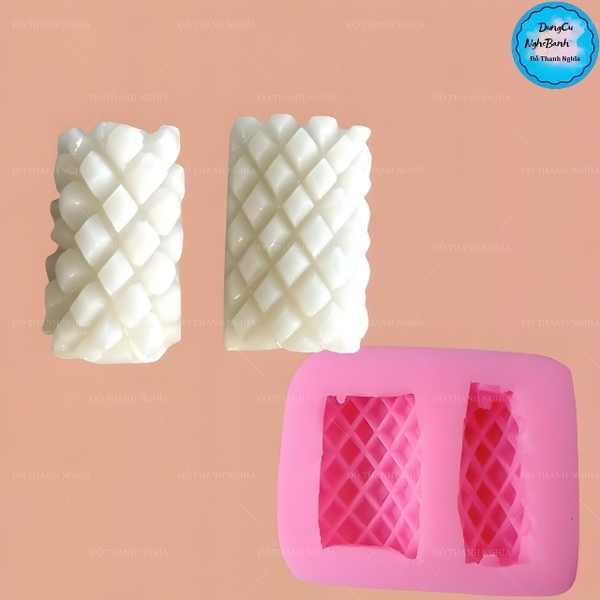 Khuôn Silicon - Món Ăn -Miếng Mực Cắt 2c 4.3cm