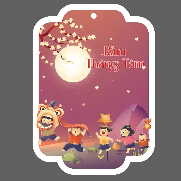 PKC - Phụ Kiện Cắm Thẻ Treo Trung Thu - Set 50 Thẻ  Mã 04