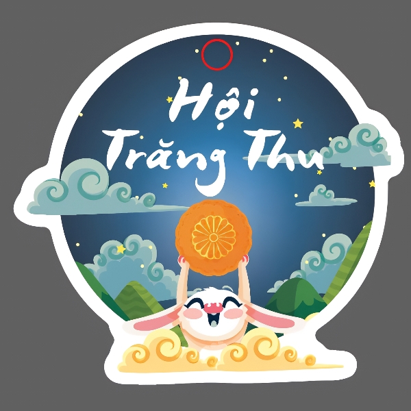 PKC - Phụ Kiện Cắm Thẻ Treo Trung Thu - Set 50 Thẻ  Mã 05