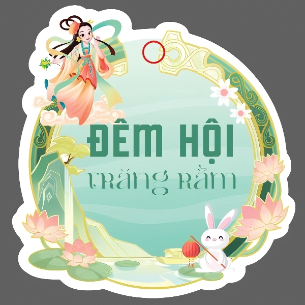 PKC - Phụ Kiện Cắm Thẻ Treo Trung Thu - Set 50 Thẻ  Mã 08