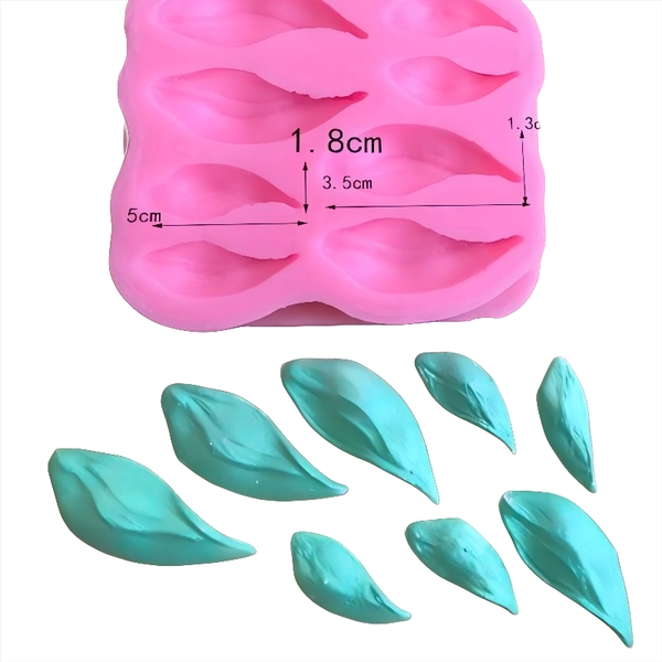 Khuôn Silicon - Lá Lá Tulip 8c