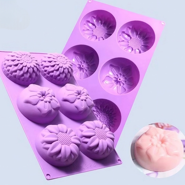 Khuôn Silicon - Đế - Hoa Cúc Hướng Dương Vĩ 6c