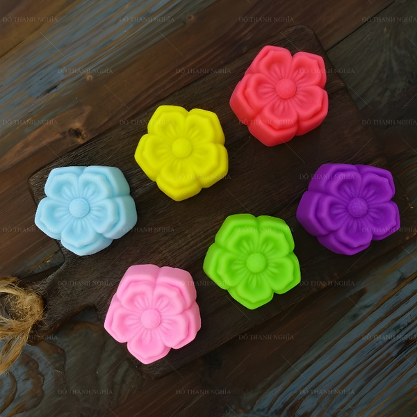 [10 cup] Khuôn Silicon - Cup Set 5cm - M26 - Mai Nhụy Tia Nhọn 5c