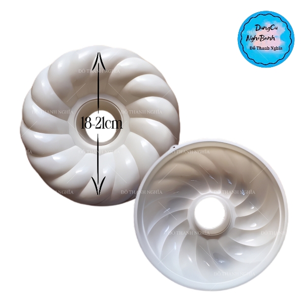 Khuôn Cơm Nhựa - Xôi - Thạch 18-21cm - CN05 - Xoắn Xao Xuyến