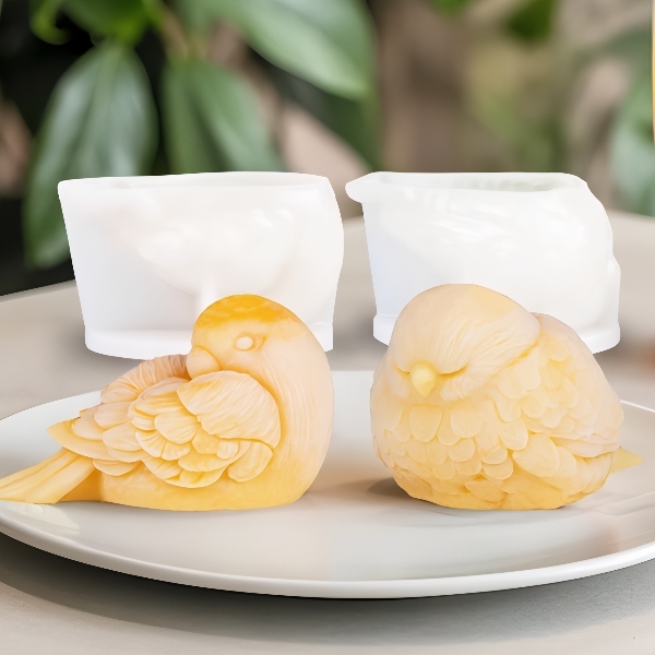 Khuôn Silicon - Động Vật - Chim 4d 10.4cm