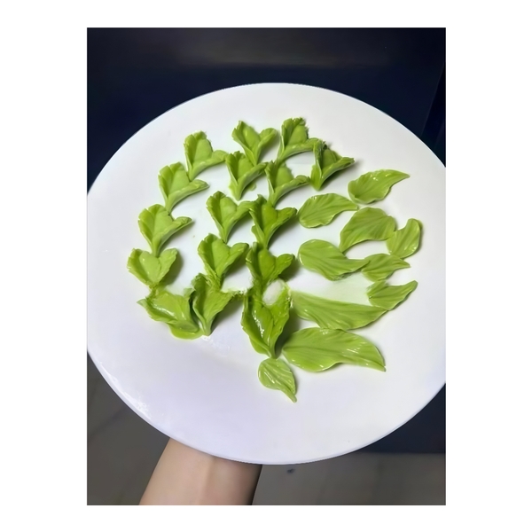 Khuôn Silicon - Lá hai lá ba - 2c