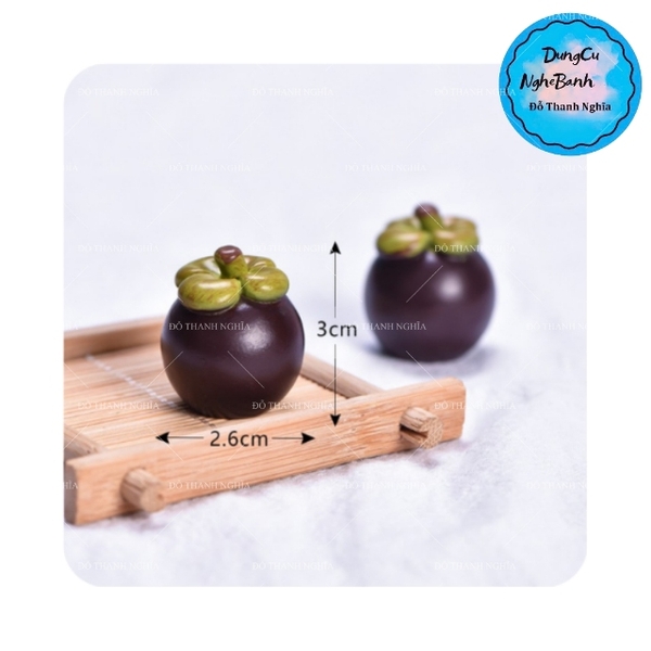 Khuôn Silicon - Trái Cây - Măng Cụt 3cm