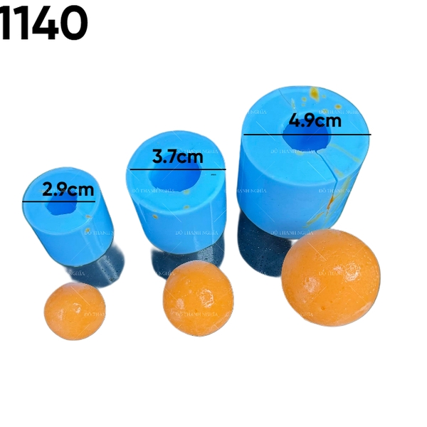 Khuôn Silicon Mochi Bi Tròn Set 3c 2.9cm 3.7cm 4.9cm