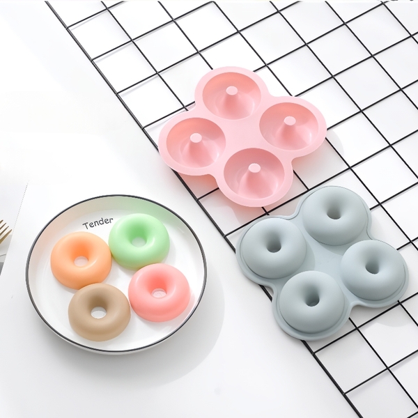 Khuôn Silicon - Donut - Vĩ 4C 7cm