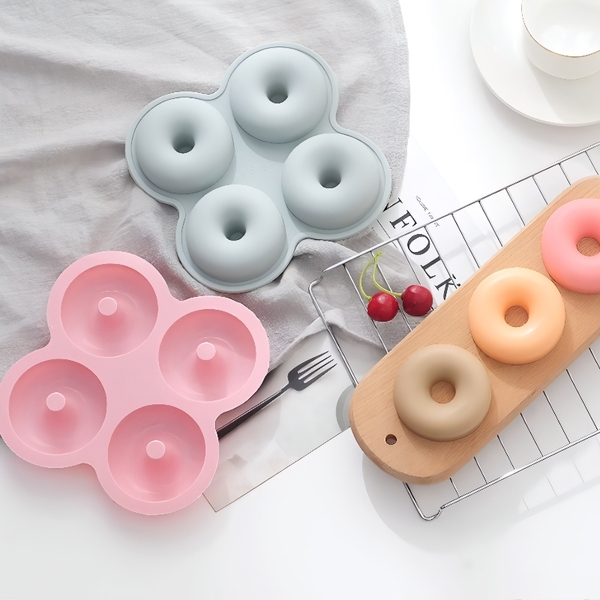 Khuôn Silicon - Donut - Vĩ 4C 7cm