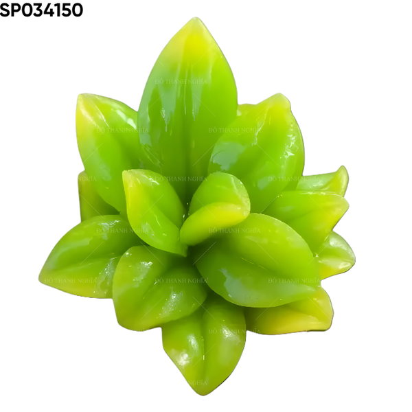 Khuôn Silicon - Sen Đá Lá Xòe - 8.5cm
