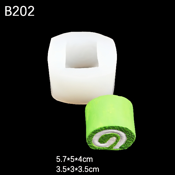 Khuôn Silicon - Bánh Kem Cuộn  3.5cm