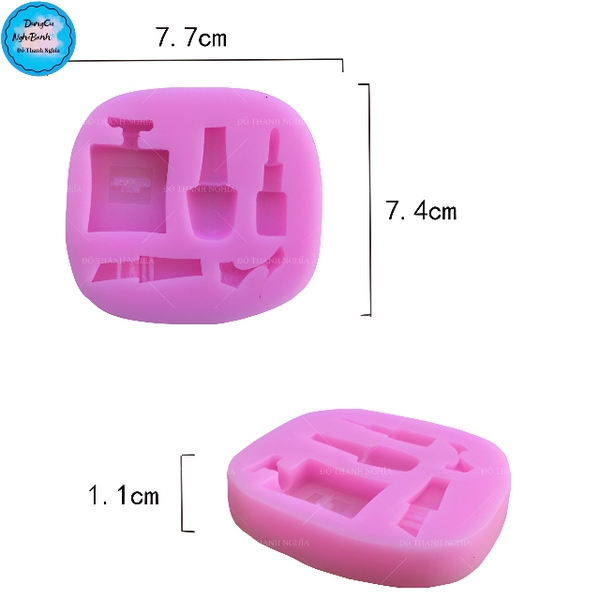 Khuôn Silicon - Trang Điểm - Set 5c Nhỏ
