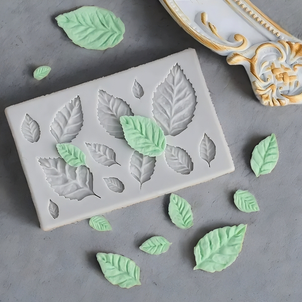 Khuôn Silicon - Lá Hồng - TH 12c