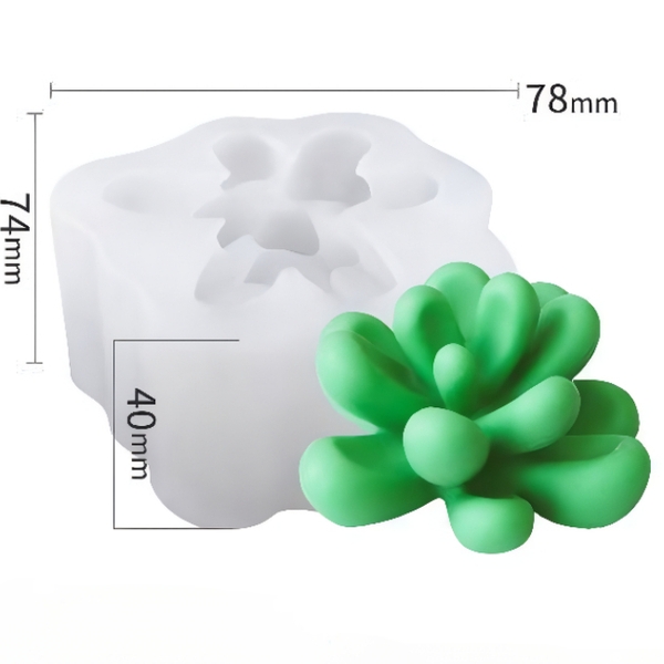 Khuôn Silicon - Sen Đá TIA - 7cm