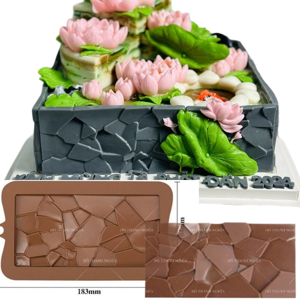 Khuôn Silicon - Viền VN - 17x8cm - VN01