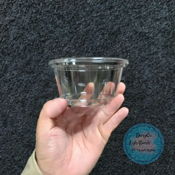 Hộp Nhựa - Tròn PET Nắp Mô Cầu - 200ml