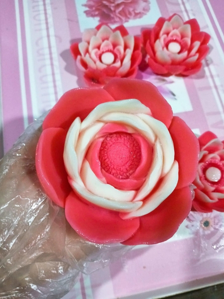 Khuôn Silicon - Hoa Hồng Lai - Hông Trà Chà Bá SL150K