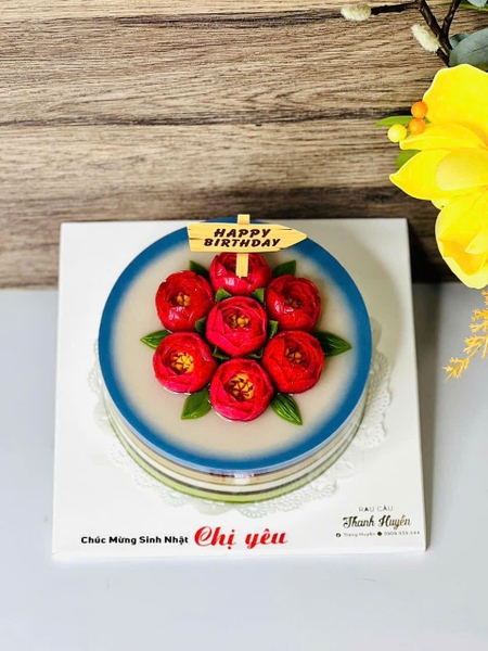 Khuôn Silicon - Hoa Hồng Lai - Nhụy Hàn Quốc - 4cm