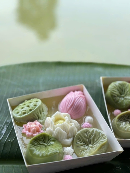 Khuôn Silicon Chè Sen - Sen Nở