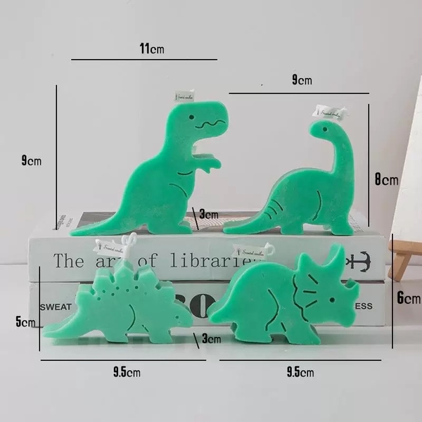 Khuôn Silicon Động Vật Khủng Long Đúc 9x10.2cm