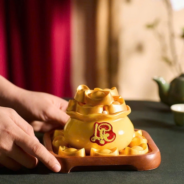 Khuôn Silicon - Hủ Vàng - Rỗng Lớn 9.2cm