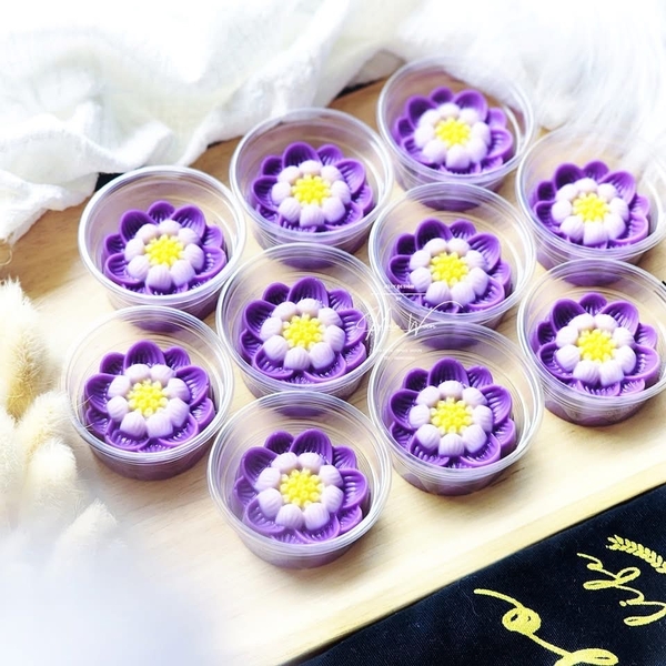 [10 cup] Khuôn Silicon - Cup Set 5cm - M53 - Hoa Sen Nhuỵ