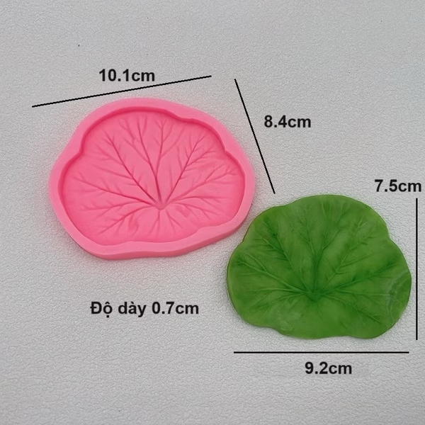 Khuôn Silicon - Lá Sen - 6.4cm x 5cm
