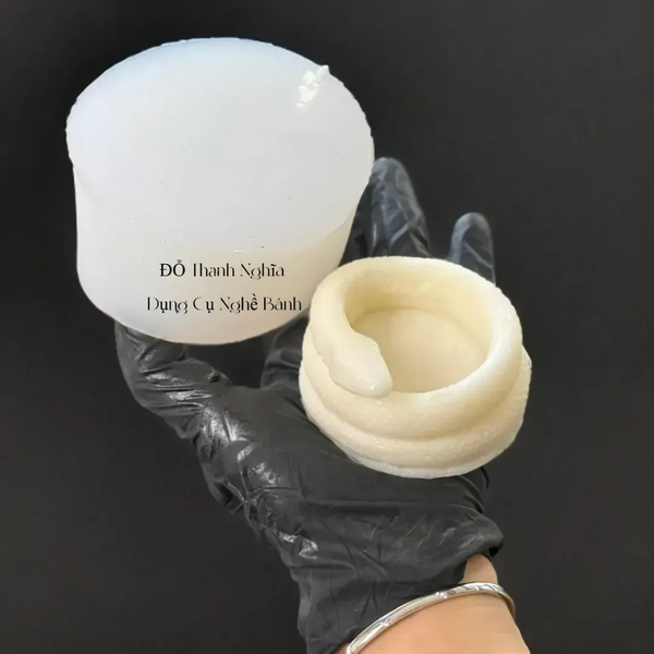 Khuôn Silicon - Động Vật - Con Rắn Tròn Dẹp 10cm Cao 2.5cm