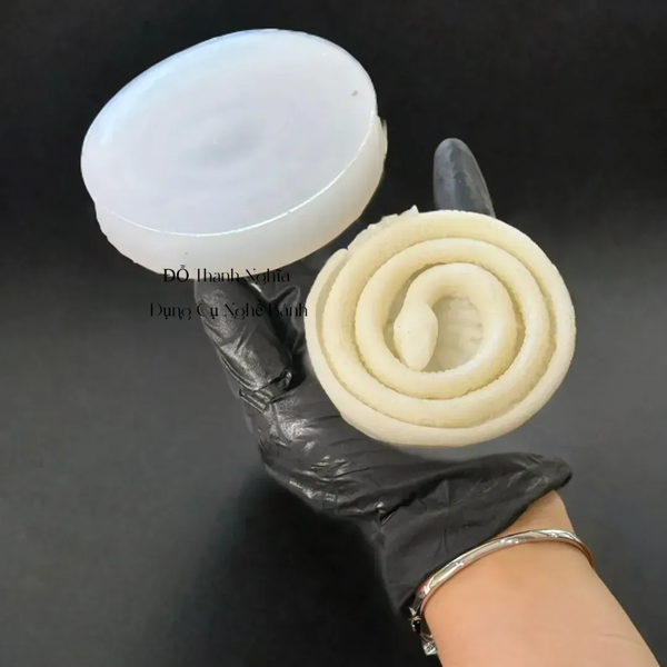 Khuôn Silicon - Động Vật - Con Rắn Tròn Dẹp 10cm Cao 2.5cm