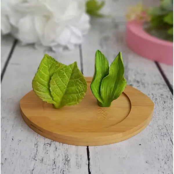 Khuôn Silicon - Lá Hồng Lá Tulip Set 2c