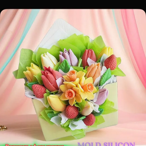 Khuôn Silicon - Tulip Mới Set 3 - sale 100k