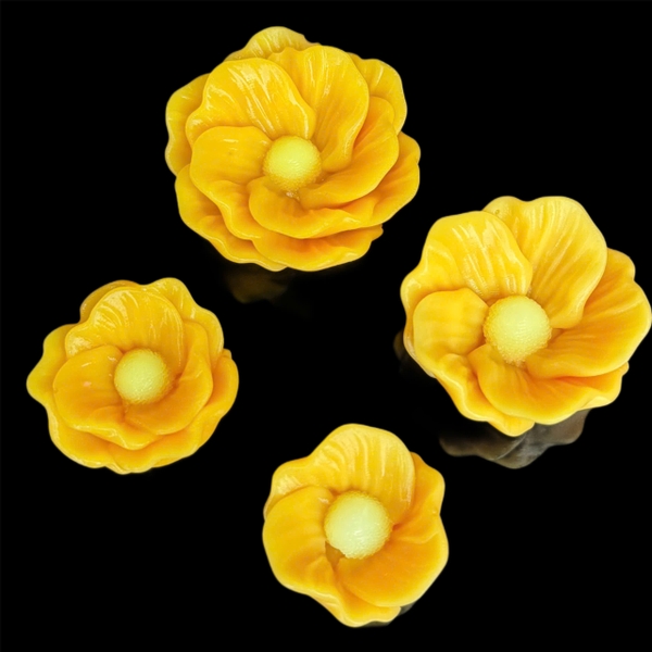 Khuôn Silicon - Hoa Cúc Cánh Xoay - 3.4cm J-335