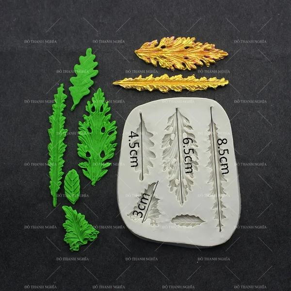 Khuôn Silicon - Lá 5-7cm - TH 5c