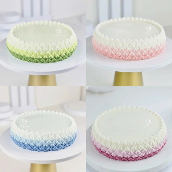 Khuôn Silicon - Đế Sen Thái Tầng - 19cm Cao 5.2cm