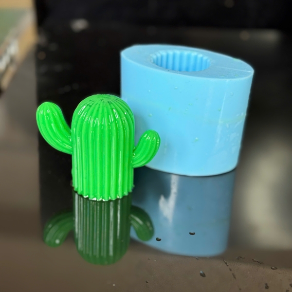 Khuôn Silicon - Sen Đá Đứng 2 Chỉa 9cm