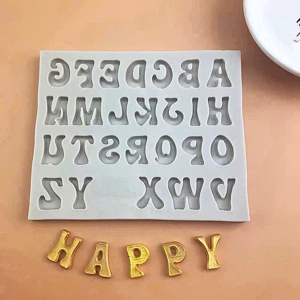 Khuôn Silicon - Chữ Cái IN - Chữ Cái In Nghiêng